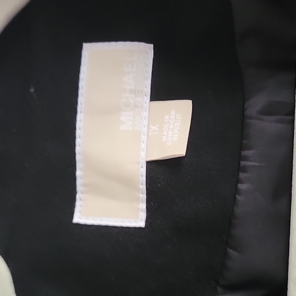 Michael Kors Black Wool Coat NWT 1x - Picture 4 of 11